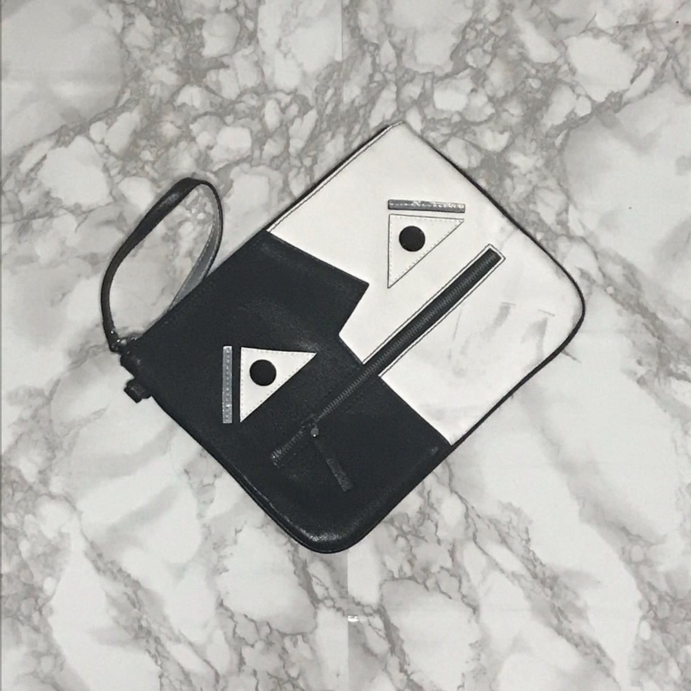 Nine West Black & White Clutch